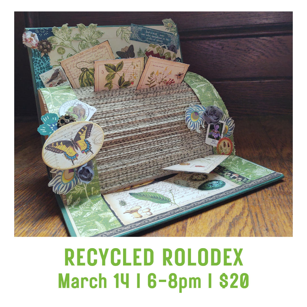 recycled rolodex - Pearl City Clay House
