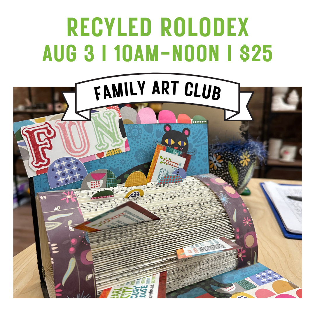 Family Art Club: Recycled Rolodex - Pearl City Clay House