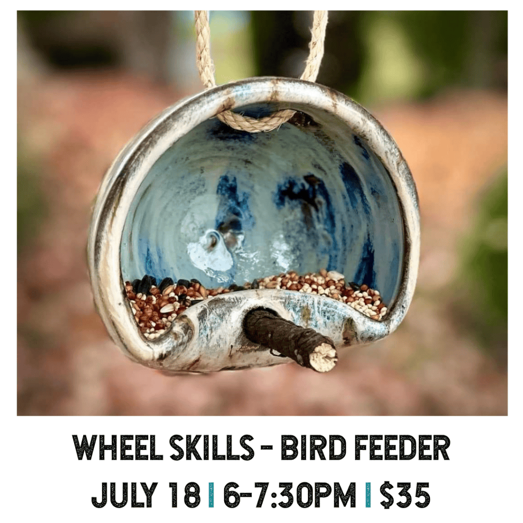 wheel skills - bird feeder - Pearl City Clay House