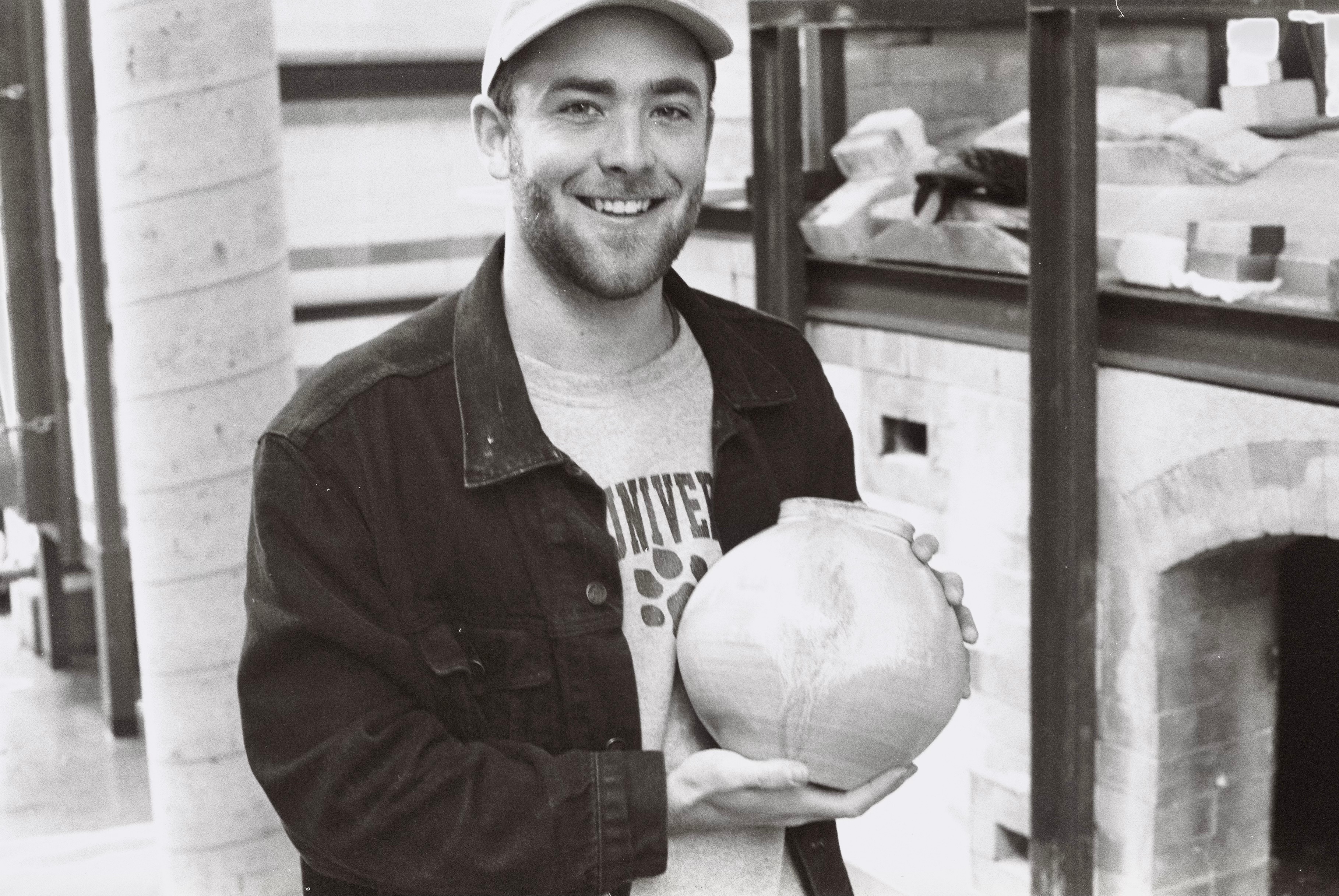 Headshot of Pearl City Clay House ceramics instructor, Liam McSteen.